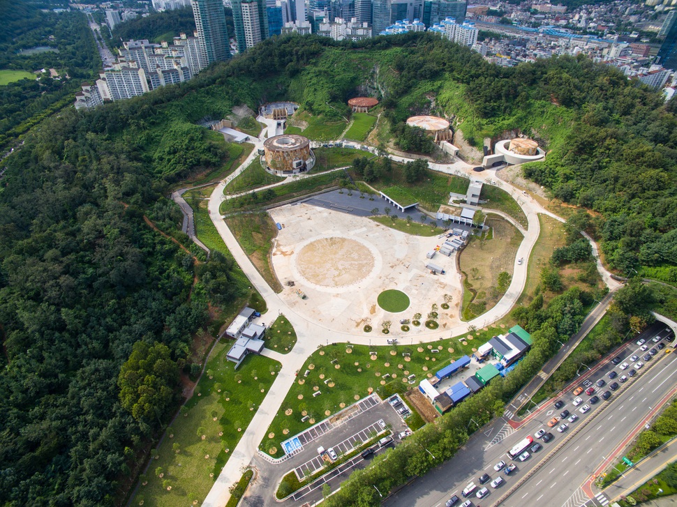 하늘에서 내려다본 문화비축 기지 전경 서울시 제공