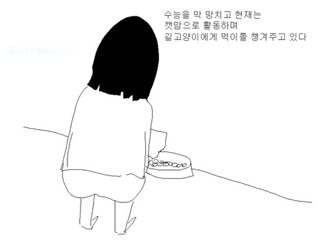 만화 <95년생 김지민은 캣맘> 카광 블로그 갈무리