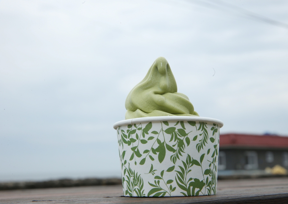 ’신산리마을카페’ 녹차 아이스크림