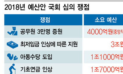 국회 예산 심의…공무원 증원·최저임금 지원 놓고 격돌 예상