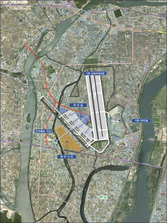 김해신공항 계획도 부산시 제공