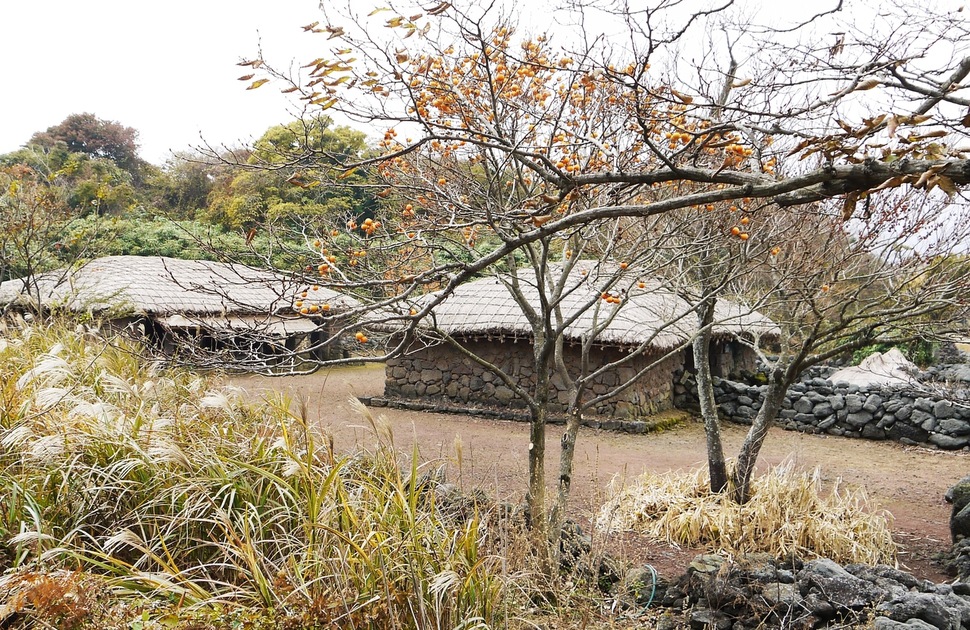 제주돌문화공원의 제주전통초가마을