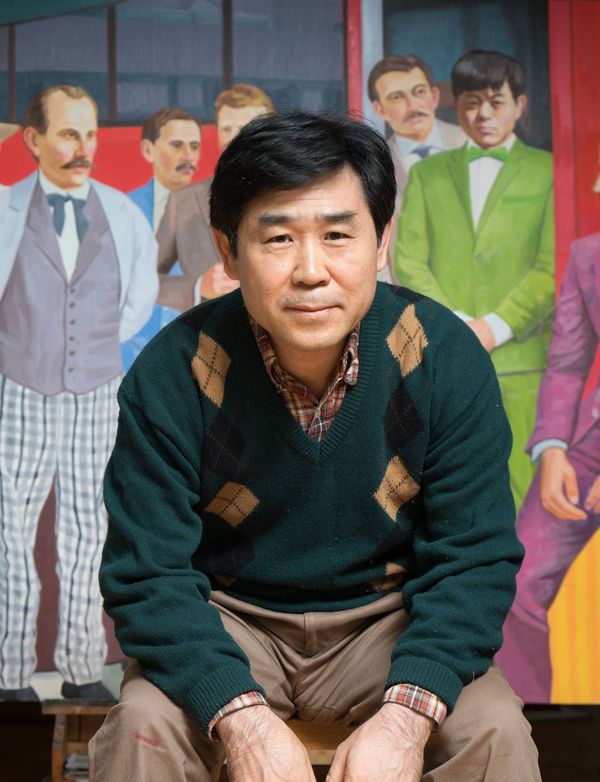 7~19일 광주신세계갤러리에서 `미술과 시대정신'이라는 주제로 초대전을 여는 서기문 전남대 교수(미술학과). 전남대 미술학과 제공
