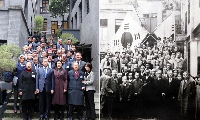 [한겨레 사설] 72년 전 백범 김구가 섰던 자리에 선 문 대통령