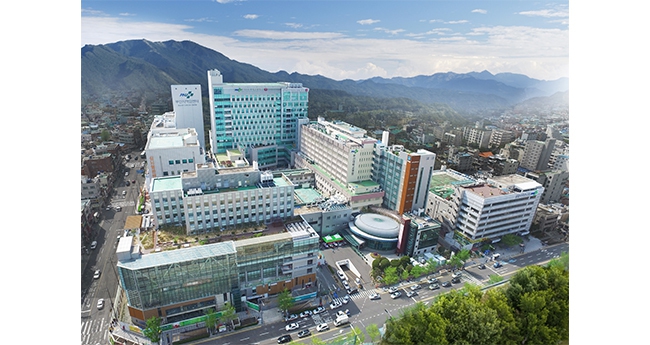 부산 서구 아미동에 있는 부산대병원. 부산대병원 누리집 갈무리