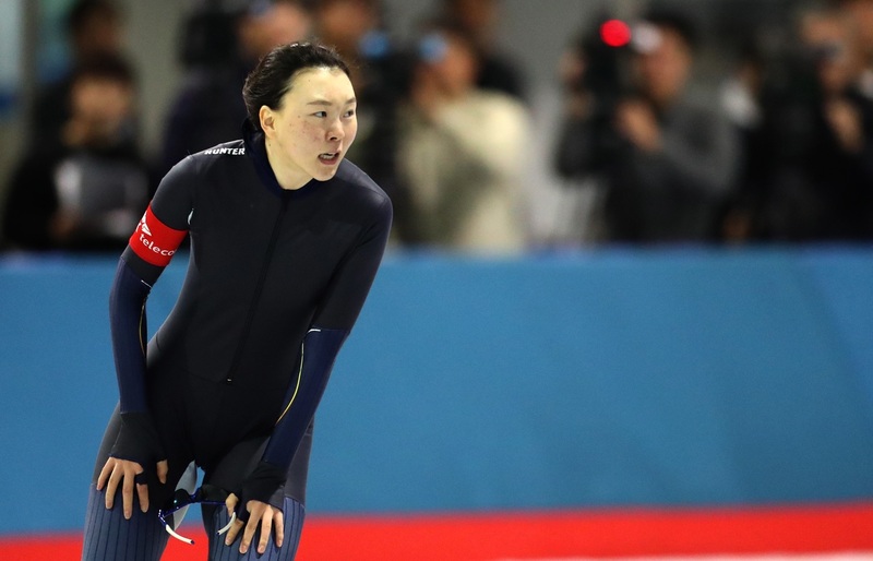 지난해 10월 열린 제52회 전국남녀 종목별 스피드 선수권대회 여자 1500m 결승 당시 노선영. 연합뉴스