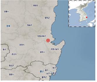 11일 포항지진 발생 위치 기상청 제공