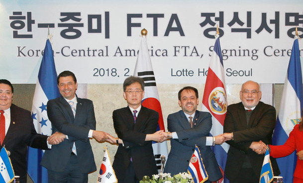 한국, 중미 5개국과 아시아 첫 FTA 체결