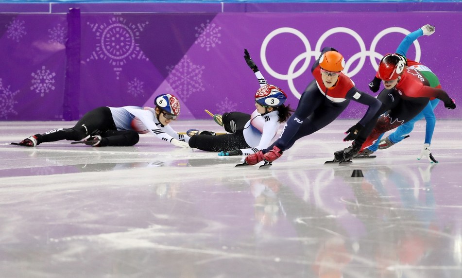 심석희·최민정 ‘꽈당’…여자 1000m 아쉬운 ‘노메달’