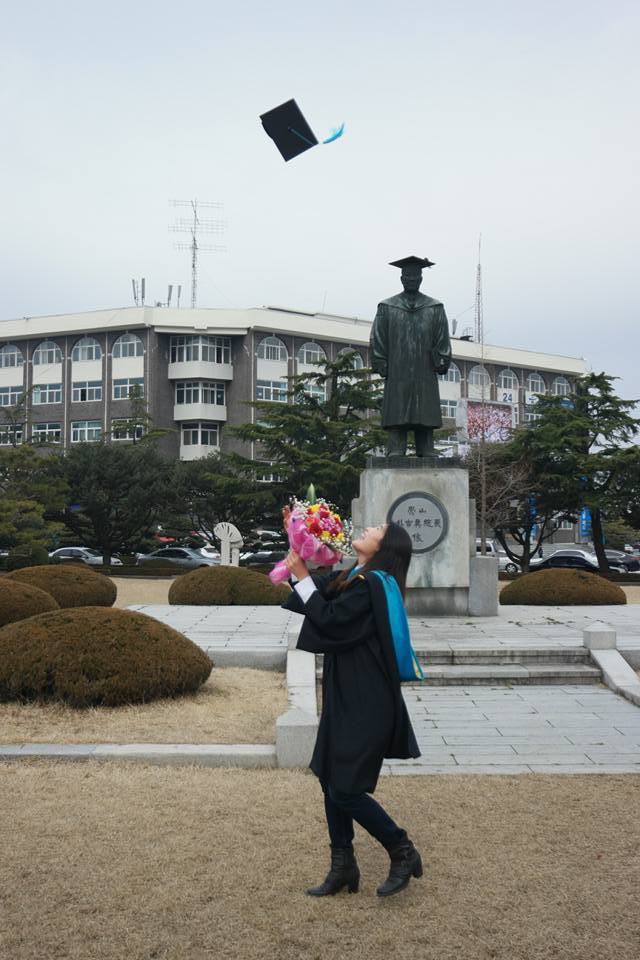 2016년 2월 대학원 석사과정 졸업 사진. 김은희 제공