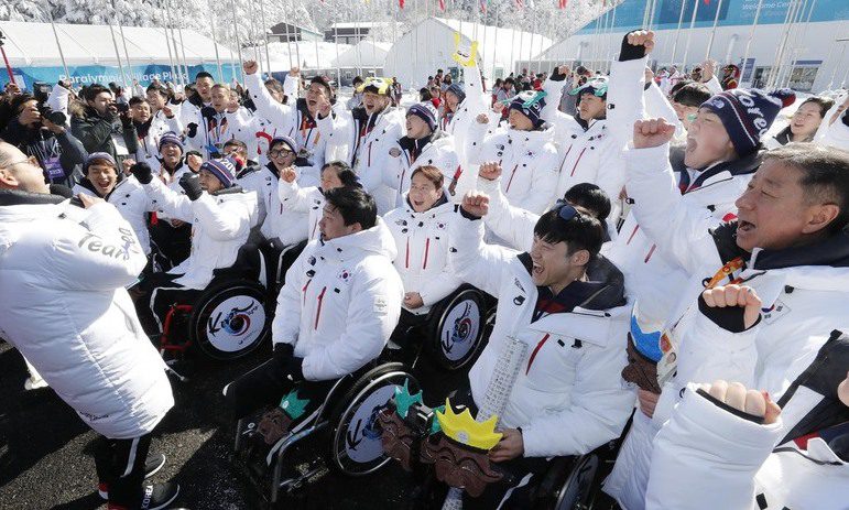 평창겨울패럴림픽 한국선수단 입촌