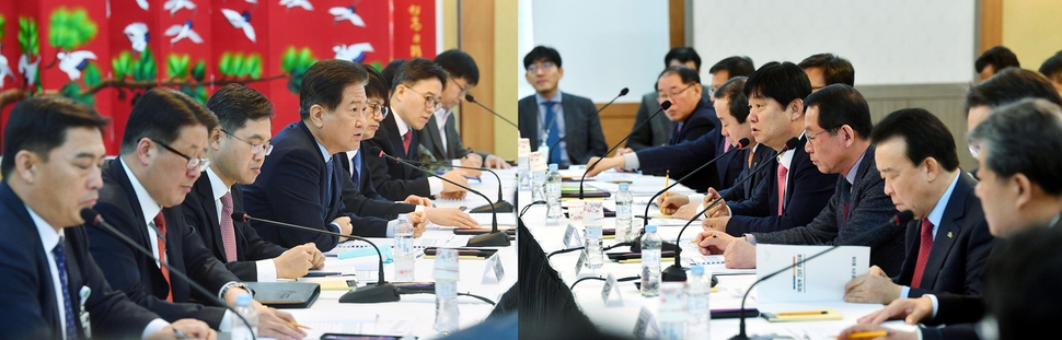 국방부가 7일 육군회관에서 서주석 국방부 차관 주관으로 ‘접경지역 시장·군수협의회’와 간담회를 열었다. 이날 접경지역시장군수협의회는 위수지역 폐지 철회를 요구했고, 국방부는 ‘지역맞춤형’ 개선안을 마련하겠다고 답했다. 국방부 제공