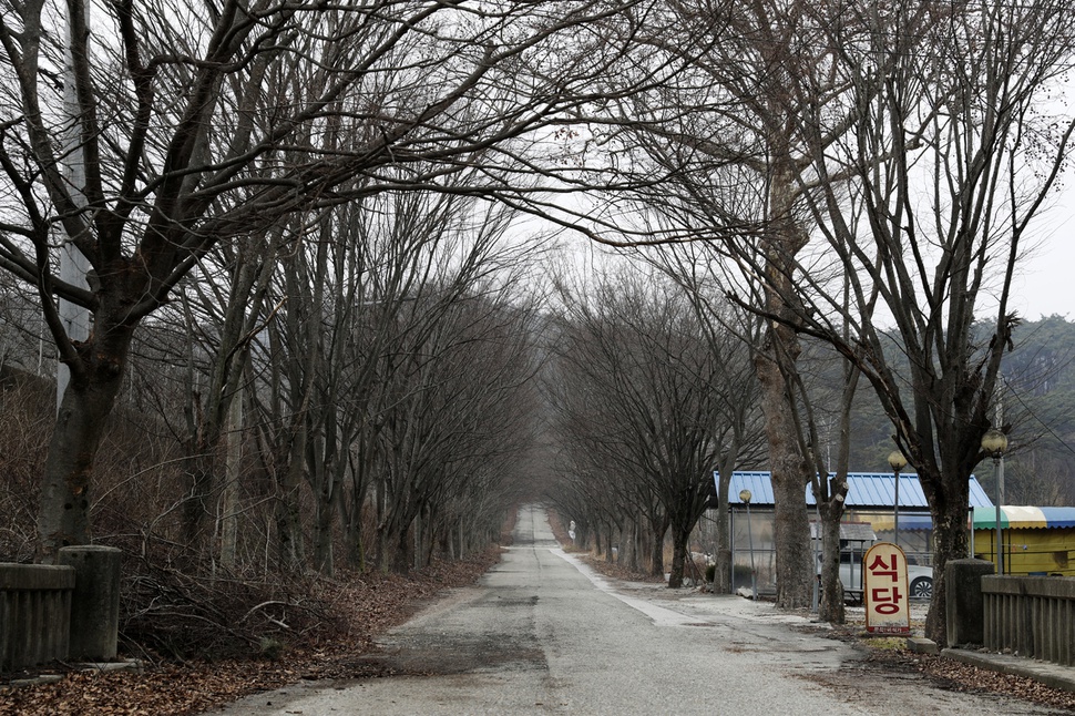 9일 폐교된 전북 남원 서남대학교 앞 율치마을 상가. 학교가 폐교되면서 상가들이 대부분 폐업했다. 남원/김명진 기자 littleprince@hani.co.kr