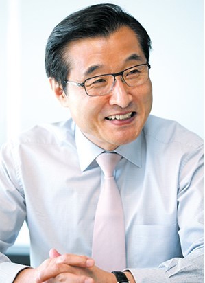 김상문 민주당 보은군수 후보. 아이케이 그룹 누리집 내려받음