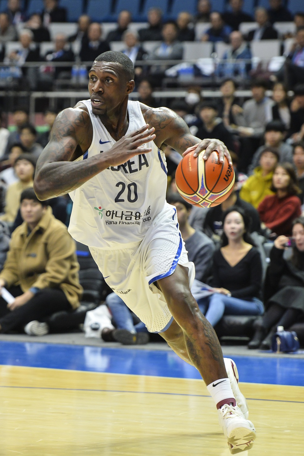 농구월드컵에서 한국 대표선수로 뛰고 있는 리카르토 라틀리프. 한국농구연맹(KBL) 제공