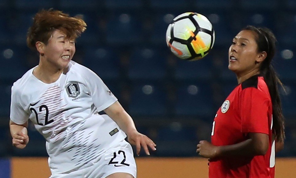 여자축구 필리핀 5-0 꺾고 월드컵 본선