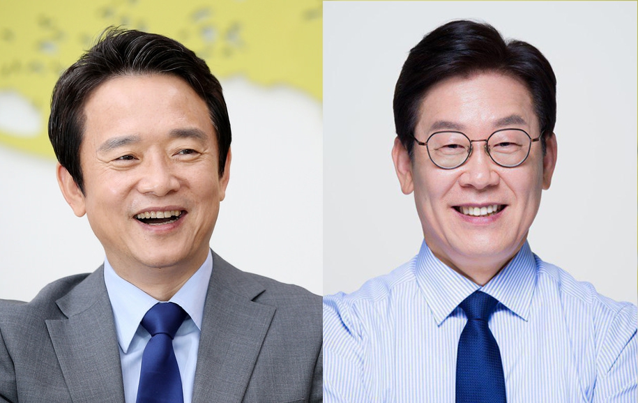 오는 6·13 지방선거에서 경기도지사 자리를 두고 맞붙는 자유한국당 소속 남경필 경기지사(왼쪽)와 이재명 더불어민주당 경기지사 후보/경기도청, 이재명 후보 캠프 제공