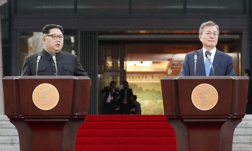 [한겨레 사설] 판문점선언 지지 결의안, 국회의 당연한 책무다