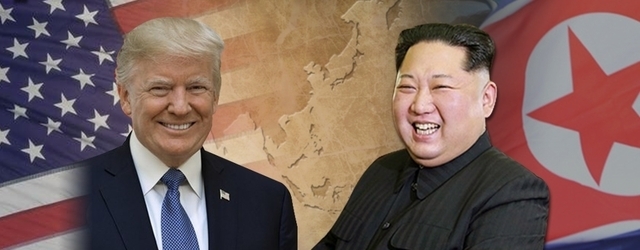 트럼프 미국 대통령과 김정은 북한 노동당 위원장. 정희영 디자이너