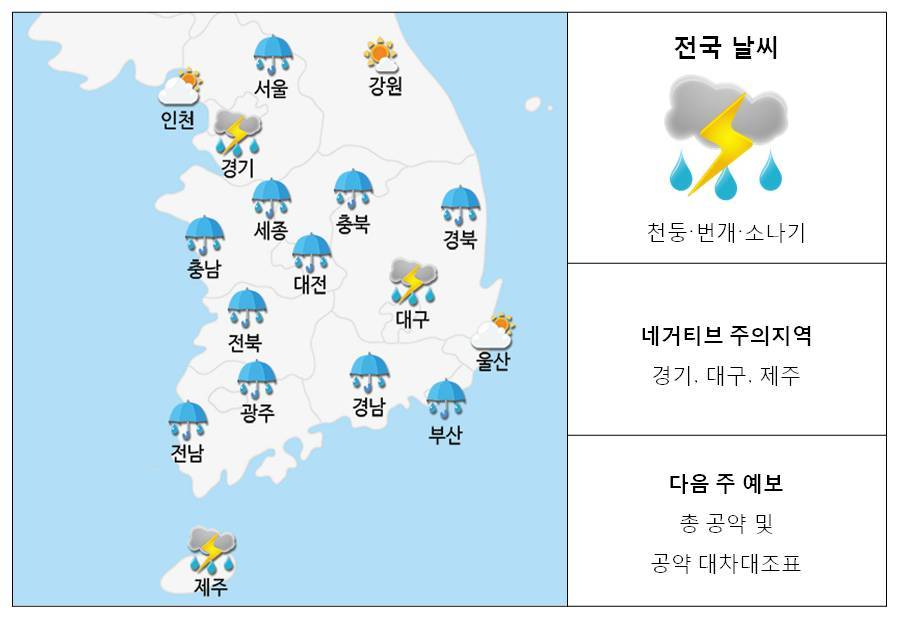 지난 4일 한국매니페스토실천본부에서 발표한 ‘매니페스토 정책선거 기상도'.