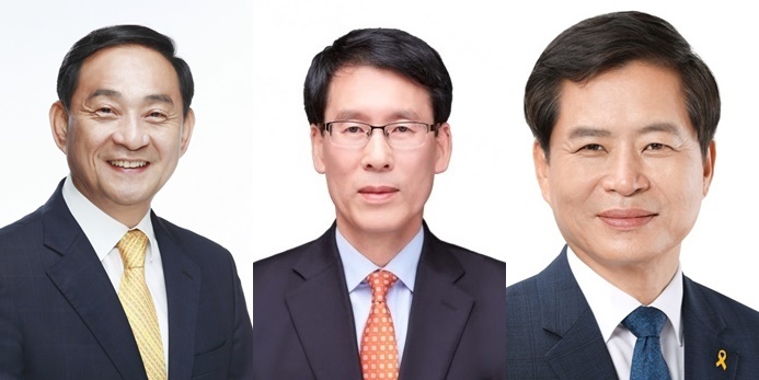 전남교육감 선거에 출마한 고석규(왼쪽), 오인성(가운데), 장석웅(오른쪽) 후보.