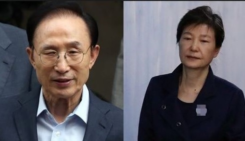 이명박, 박근혜 전 대통령. 연합뉴스