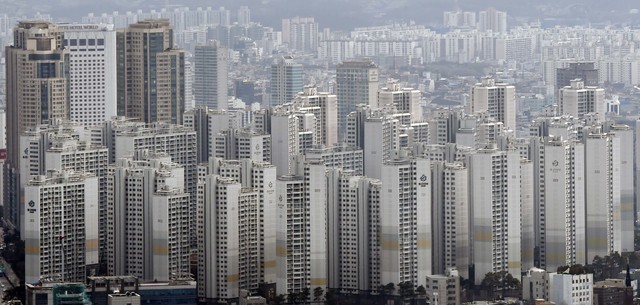서울 강남의 아파트 단지