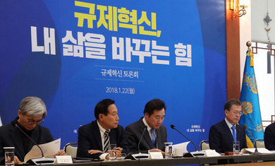 [한겨레 사설] 문 대통령에게 거부당한 정부의 ‘규제개혁안’