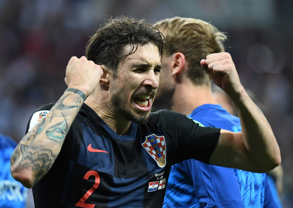  A photo of Yuri Cortes reporter covering "normal". The 2018 FIFA World Cup Croatia and England are on their way to the World Cup final on 12 (our time) at Moscow's Rouzniki Stadium with the roar of Simebro Salsi. Moscow / AFP NEWS 