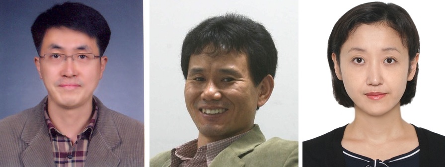 (왼쪽부터) ‘한겨레’ 정대하 기자, ‘한겨레’ 안관옥 기자, ‘한겨레’ 남은주 기자