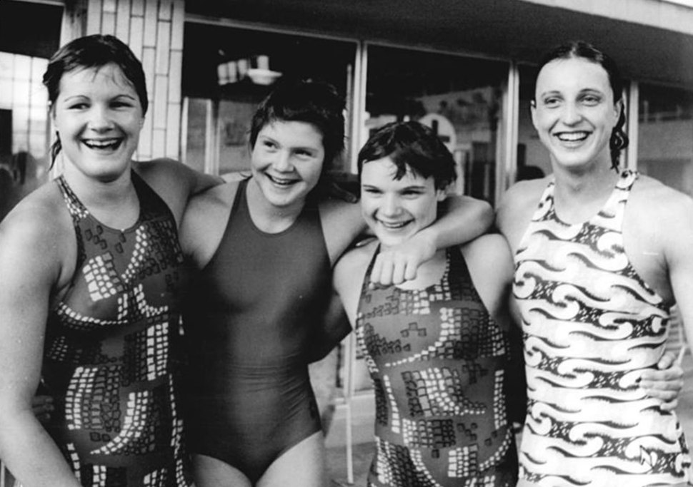 1976년에 촬영한 동독 여자 수영선수들의 사진. 위키미디어 코먼스 제공