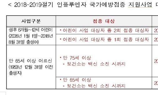 독감 무료 예방접종 ‘생후 6개월∼만 12살’로 확대