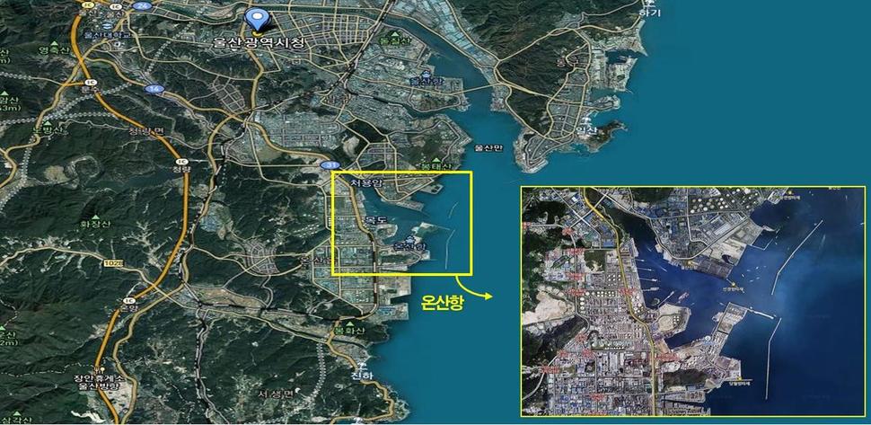 내년부터 정화·복원사업이 추진되는 울산 온산항 위치. 울산시 제공