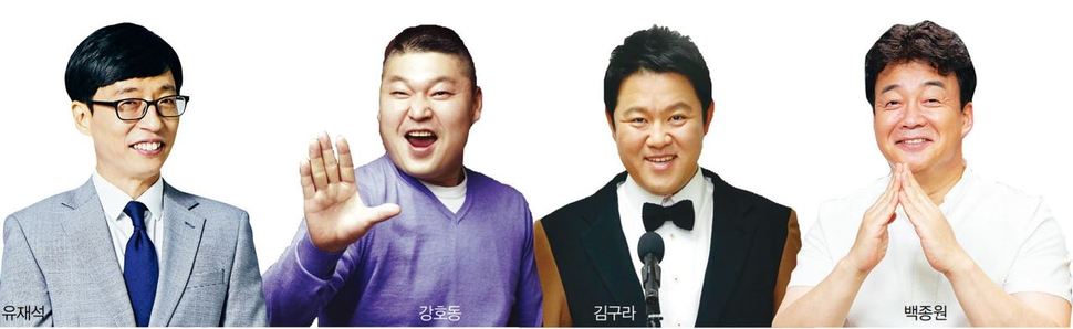 김구라 등이 진행하는 <라디오 스타>와 강호동-이경규 <한끼줍쇼> 2파전이던 수요일 밤 11시대에 유재석(<유 퀴즈 온 더 블럭>)과 백종원(<백종원의 골목식당>)이 가세하면서 이 시간대 예능 경쟁이 치열해졌다.