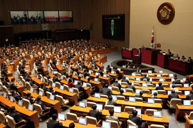 국회 본회의장. <한겨레> 자료사진