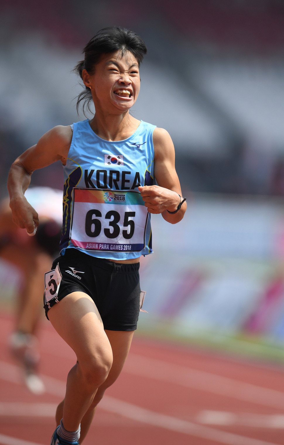 한국 장애인 여자 단거리 간판 전민재 선수. 사진공동취재단.