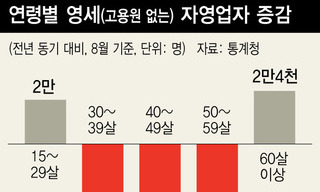 30~50대, 영세자영업에서도 고용부진 직격탄