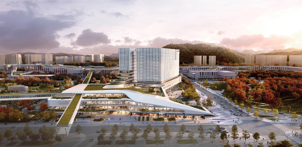 1등작 지상 예상도. 행정도시청