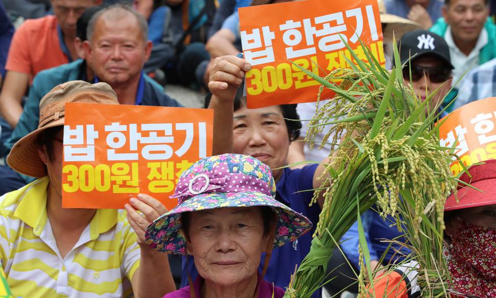 당정, 쌀 목표가격 19만6천원 제시 