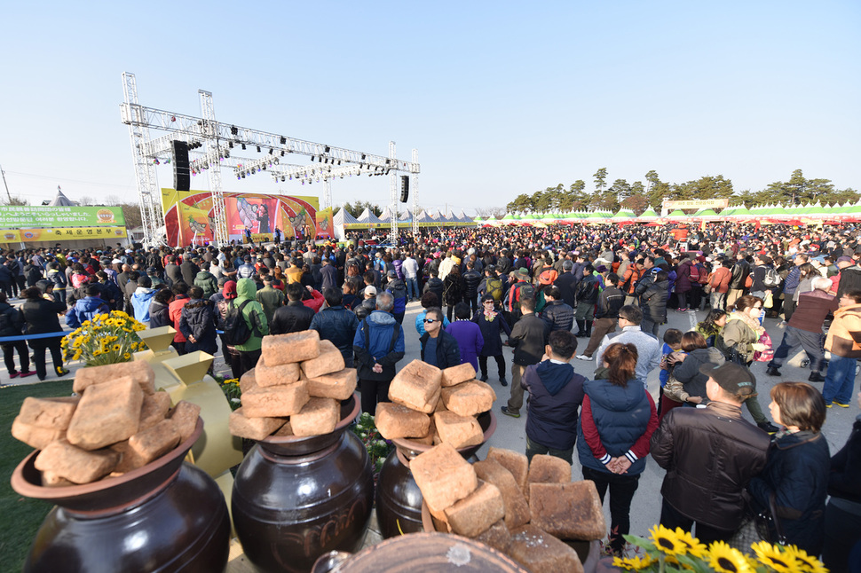 지난해 11월 경기도 파주 임진각광장과 평화누리 일원에서 열린 파주장단콩축제 모습. 파주시 제공