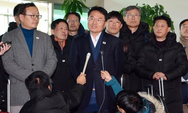 동해선 공동조사단 “두만강 조러 친선다리 처음 가봐, 가슴 뭉클”