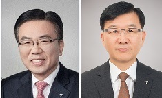 21일 부사장으로 승진한 금호리조트 김현일 대표이사(왼쪽)와 아시아나에어포트 오근녕 대표이사. 금호아시아나그룹 제공