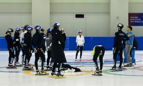 심석희 진천선수촌 훈련 소화