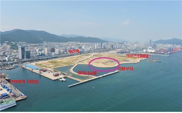 부산 북항의 오페라하우스 위치. 부산시 제공