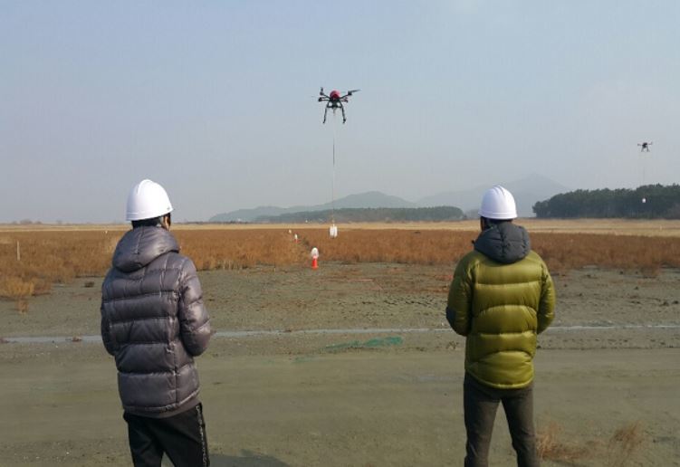 지난해 드론 운용 인력 교육이 진행되는 모습. 국토교통부 제공