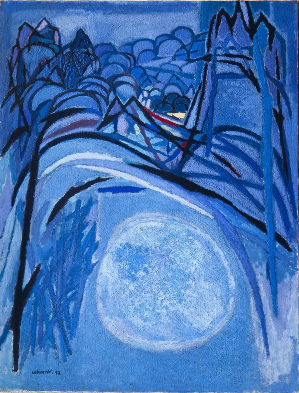 김환기 화백의 작품 `산월'.