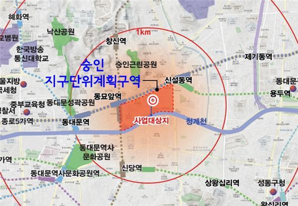 서울 종로구 ‘베니키아호텔’ 역세권 청년주택 위치도. 서울시 제공