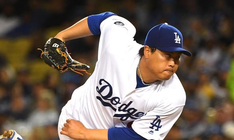 류현진, 한국선수 5번째로 MLB 이주의 선수 수상