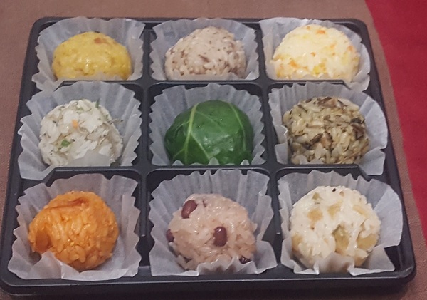 광주시가 올해의 음식으로 주먹밥을 선정하면서 공개한 다양한 주먹밥 종류.