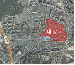 재개발 정비사업 대상지인 금호동3가 1번지 서울시 제공